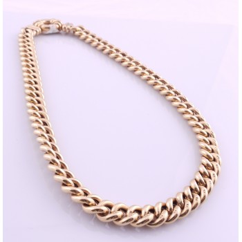 Large gold curb Chain